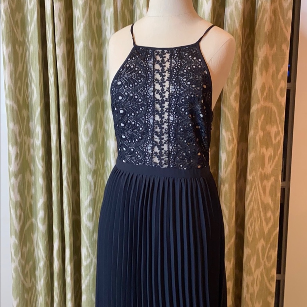 NWOT Black lace maxi Formal Dress